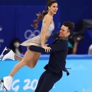 Rhythm dance element at the Olympic Winter Games